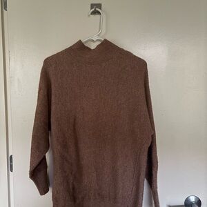 Magaschoni Women’s Turtleneck Sweater in Rich Brown